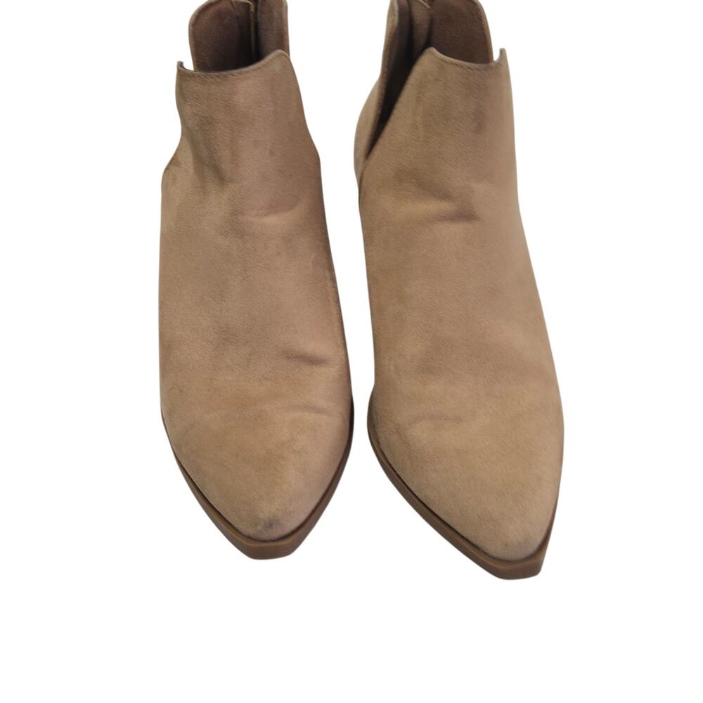 Sheln Women's Dress Ankle Boots Size 8.5 Tan Suede